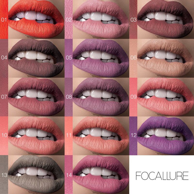 Official Distributor - Focallure Waterproof Matte Liquid Lipstick FA57 Long Lasting Lipstick