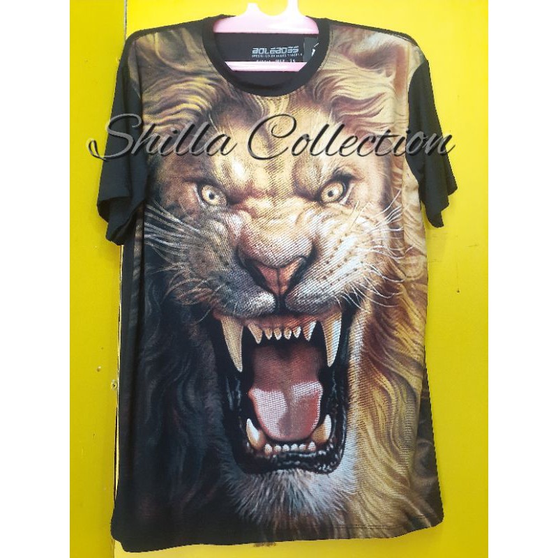 Kaos 3D Kaos Singa Kaos Macan kaos sablon
