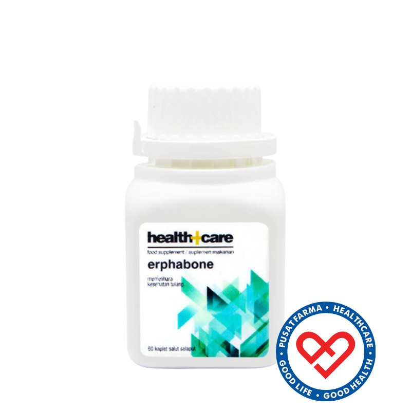 Erlimpex Erphabone 60 Kaplet Kalsium Genistein Suplemen Tulang Lansia
