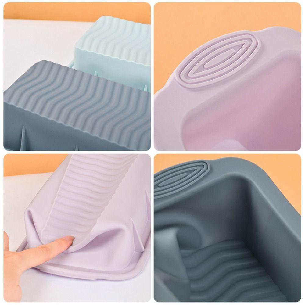 Solighter Cake Silicone Pan Bakeware Alat Panggang Wavy Bottom Pastry Dish Mousse Pizza Pie