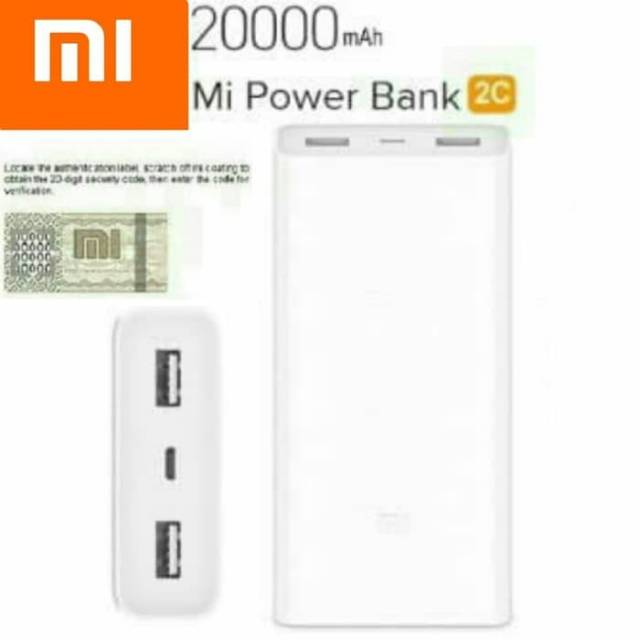 PowerBank Xiao Mi 2C 20000Mah Powerbank Mi 2 20000Mah