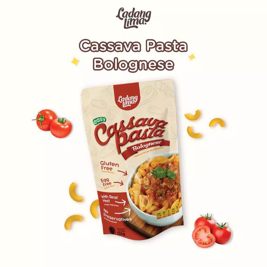 READY STOCK LADANG LIMA MACARONI CASSAVA PASTA 115 GR BOLOGNESE