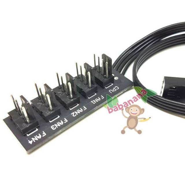 Kabel Splitter 4 pin 1 to 5 PWM Fan Hub Cable