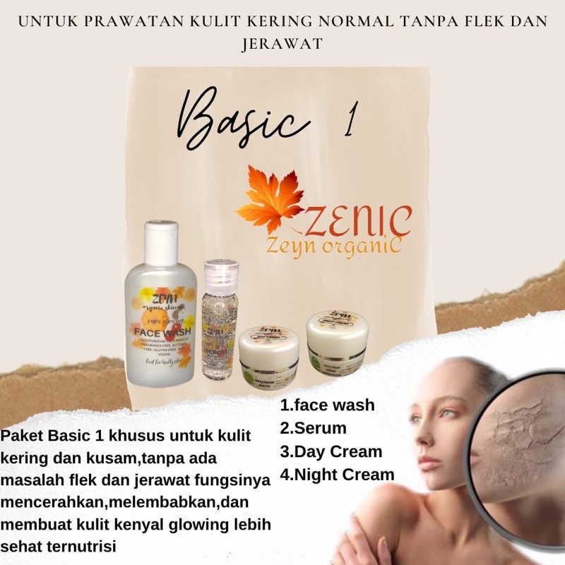 Basic 1 ZENIC kulit KOMBINASI ZEYN SKINCARE