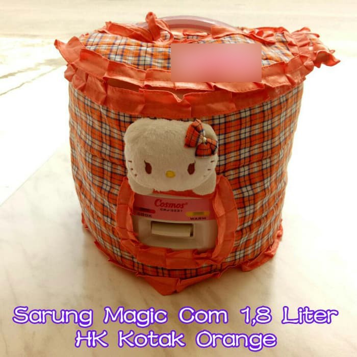 Cover Tutup Sarung  magic com magicom  magiccom karakter Boneka HK Hellokitty Hello Kitty OraNge