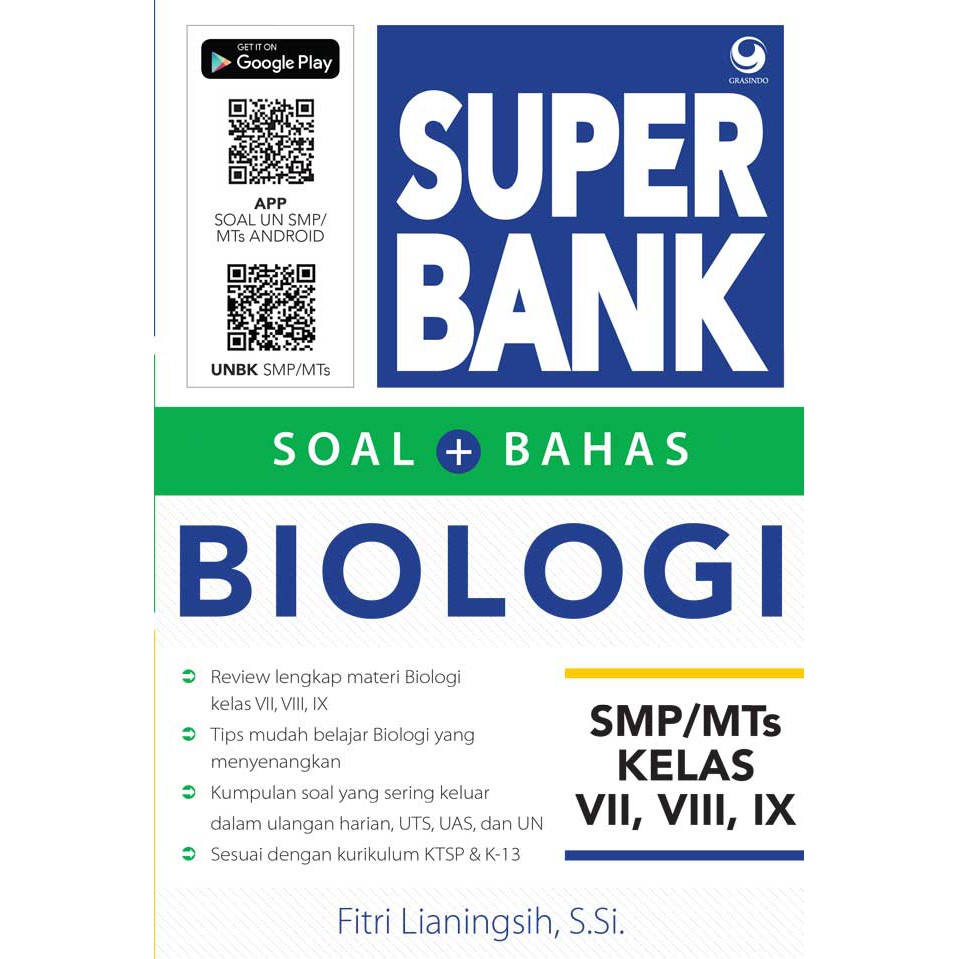 Buku Soal Super Bank Soal Bahas Biologi SMP/MTs Kelas VII, VIII, IX