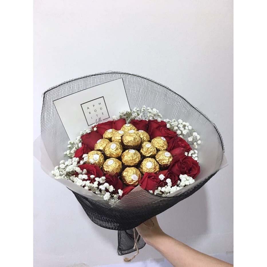 

Promo Bouquet Bunga Buket Bunga Cokelat Valentine Hadiah Strawbery by LARVA