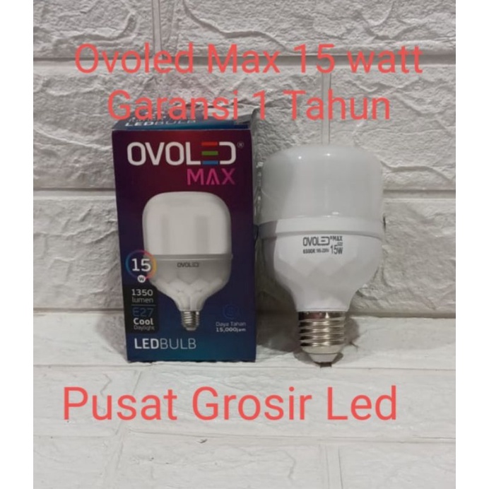 OVOLED MAX 15 WATT Lampu Led Kapsul Garansi 1 Tahun Cahaya Putih