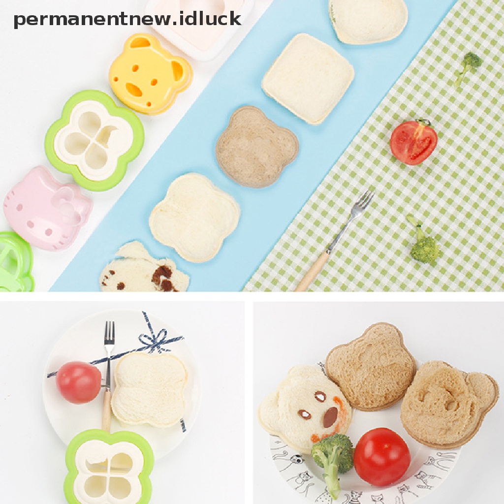 Cetakan Pemotong Roti Sandwich Bento Makan Siang Bentuk Teddy Bear