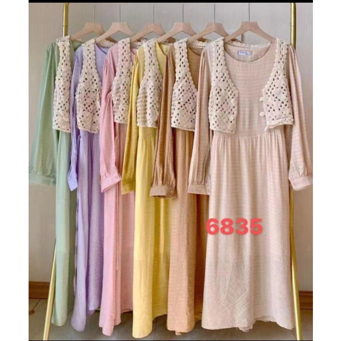 korean style brukat import/long tunik