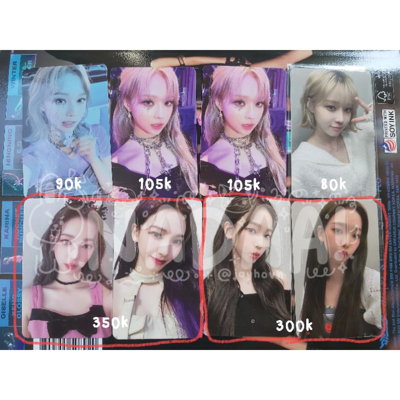 Photocard pc karina winter kwangya invitational event digipack hottracks mumo r1 smcu group ver