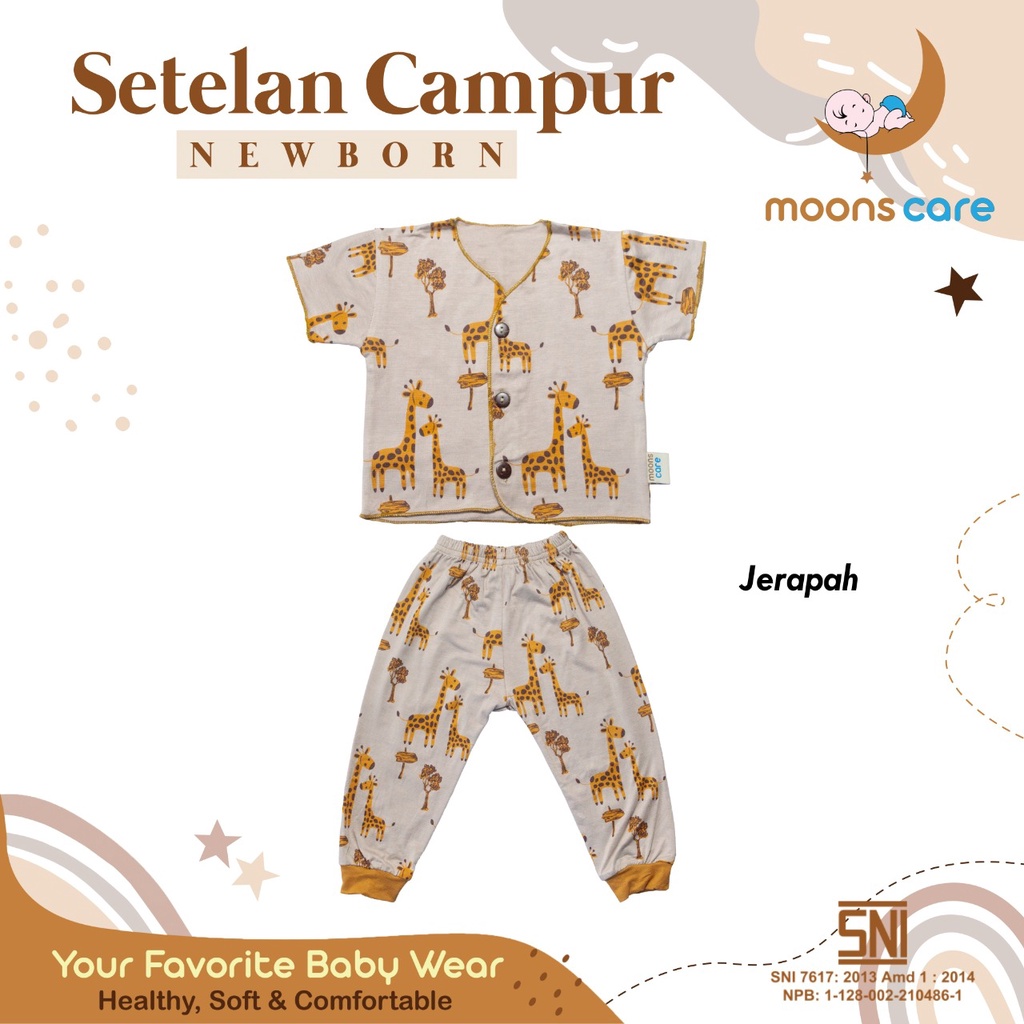 READY BANDUNG moons care Baju Bayi Stelan Campur Newborn Motif Premium | Baju Setelan Bayi Baru Lahir BAJU BAYI BARU LAHIR BAJU BAYI LUCU BAJU BAYI UNIK