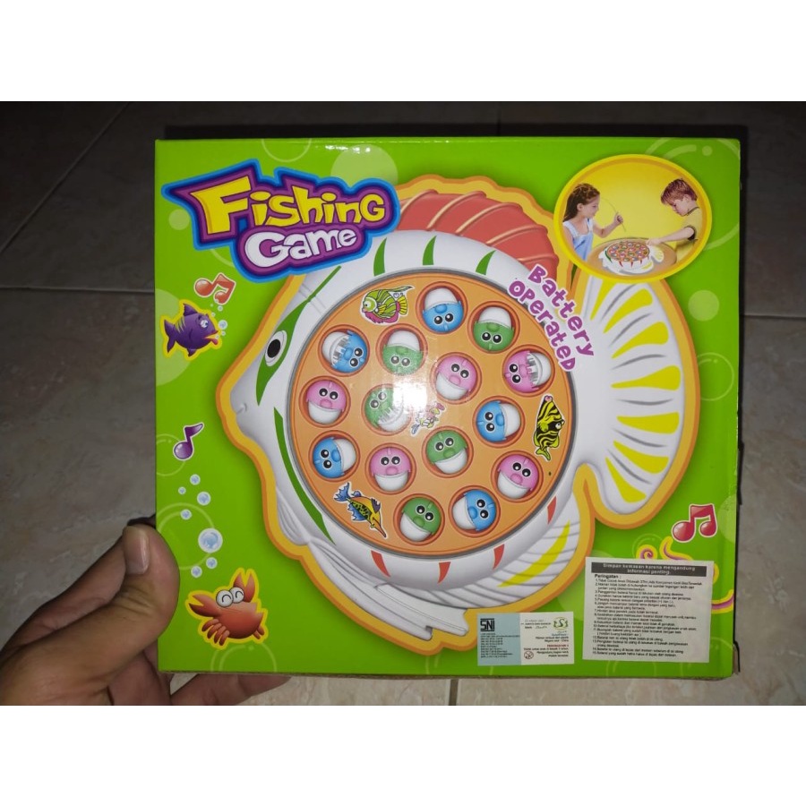 Mainan Pancing Ikan Besar Anak - Fishing Games Magnet Edukatif bentuk