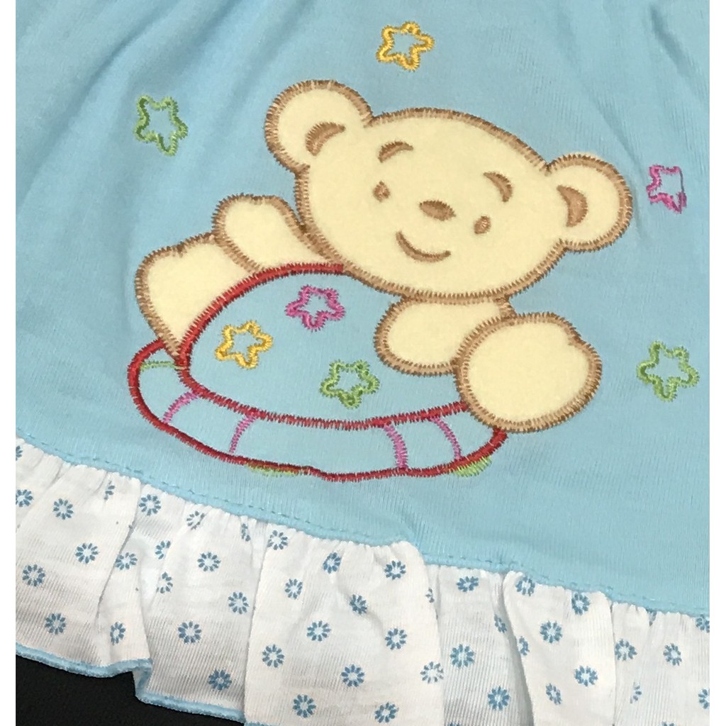 Babysmart - Setelan Baju bayi Perempuan motif BEAR SUSUN PLANET KIDS usia 0 - 6 bulan / Pakaian anak