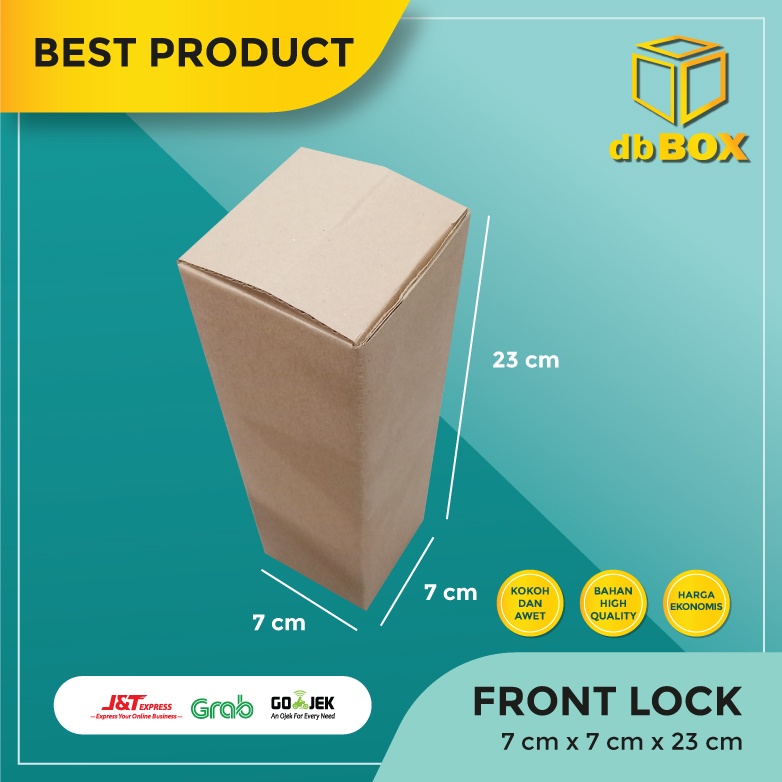 

(10pcs) Kardus 7x7x23 cm...dus botol Die Cut untuk kotak baju- Aksesoris- dll,