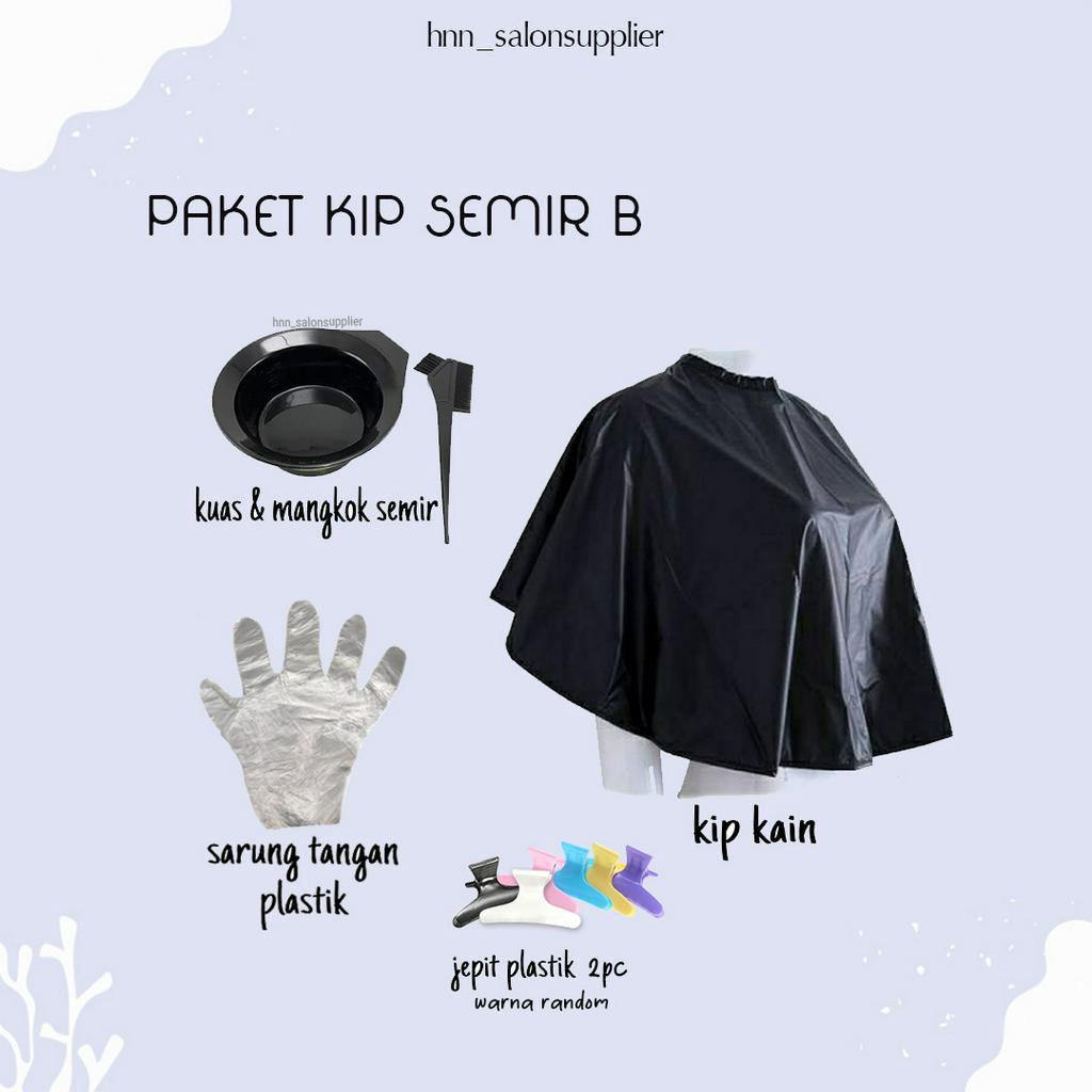 Paket Perlengkapan Cat Rambut Semir Toning Bleaching Topi Highlight Plastik