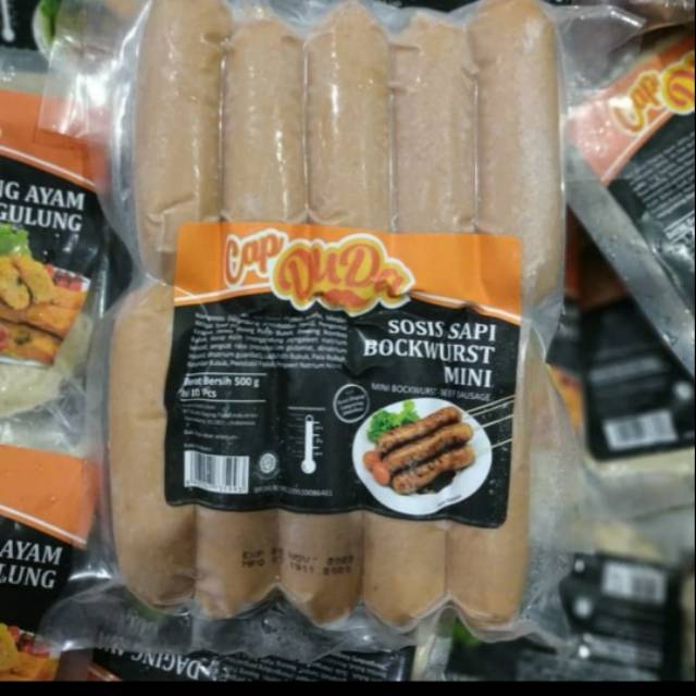 

Duda sosis sapi mini bockwurst 10 s 500 gram