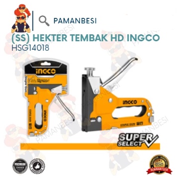 Staples Steples Gun Tembak Jok Motor Staples Gun Tacker INGCO HSG14018