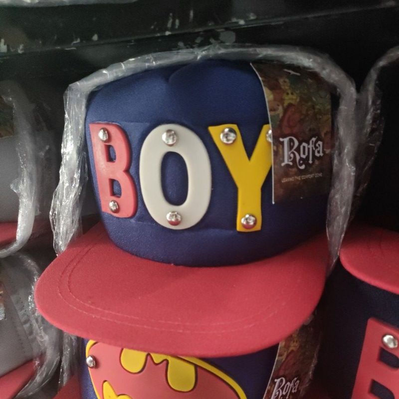 Topi Anak Snapback anak/Topi ploking anak/topi anak karakter-boy navy