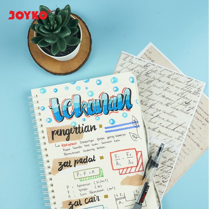 

Cuci Gudang Joyko Notebook A5 Spiral Transparan Garis / Buku Tulis A5 Joyko Nb-700 Hemat