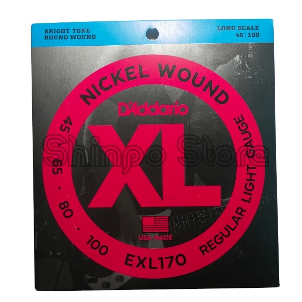 Senar Bass Elektrik D'addario EXL170 EXL165 EXL170-5 String Set