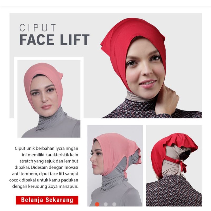 Zoya Ciput Face Lift Inner Bandana polos