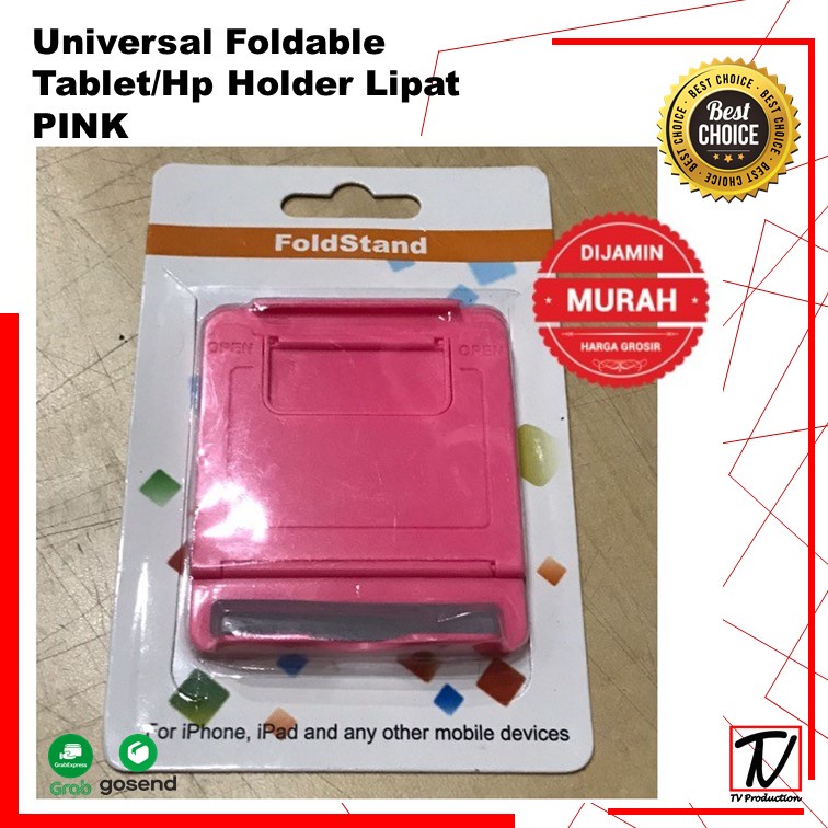 Holder Hp Lipat /Dudukan HP Stand Holder Meja Bisa Lipat iPad Tablet