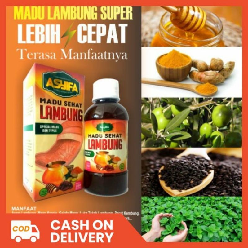 Madu Lambung Asyifa - Obat Herbal Maag kronis asam lambung