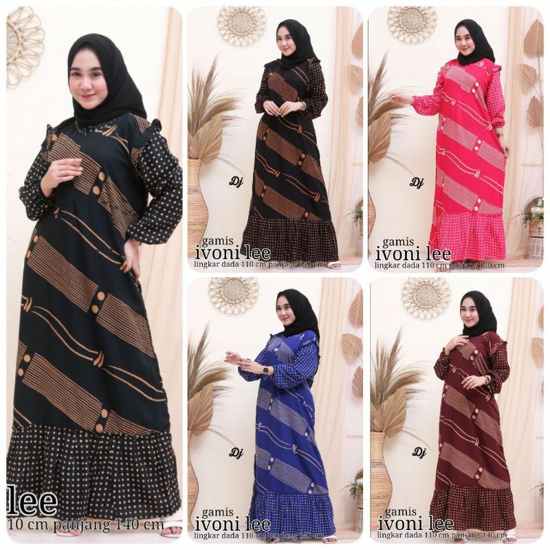 GAMIS IVONI LEE LD 110 PJ 140 ORIGINAL SANTUNG TRBAL HALUS