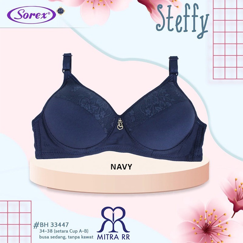 BH Sorex 33447 Bra Busa Harian Tanpa Kawat Cup A B