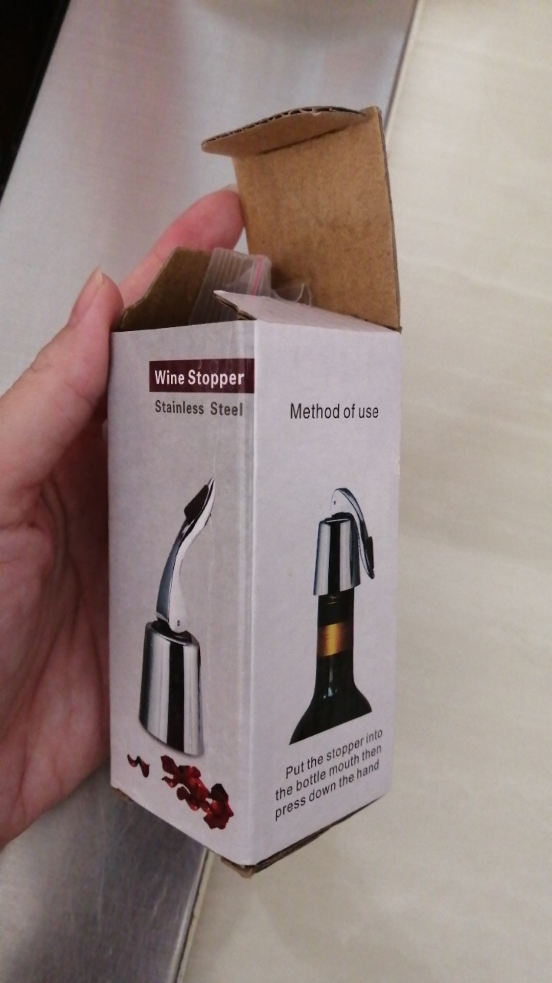 Tutup Botol Wine | Vacuum Wine Bottle Stopper Stainless Steel