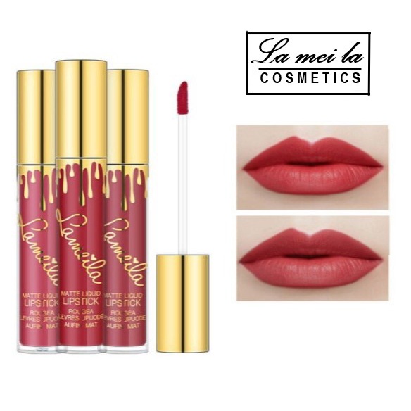 Lameila Lipstick Cair 6 Warna Matte Tahan Lama Lip Gloss  LM 763