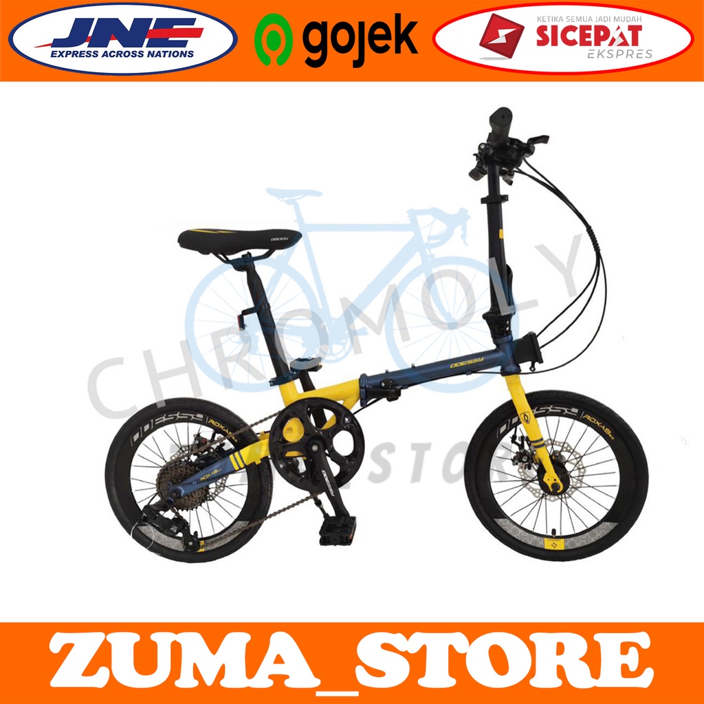 Sepeda Lipat 16 Inch Odessy Roxas 8.0 Chromoly 8 Speed