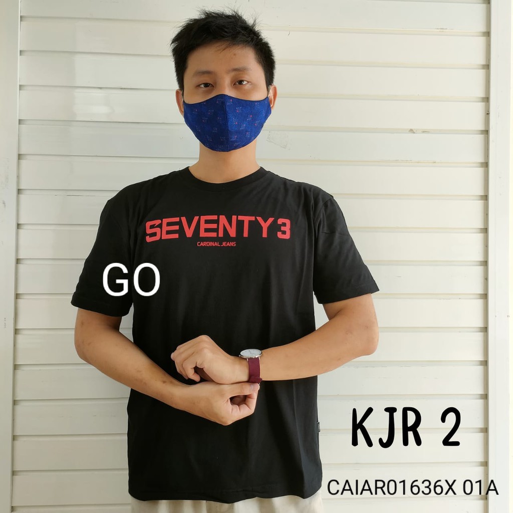 gof KJR CARDINAL JEANS KAOS T-Shirt Pakaian Pria Atasan Kaos Oblong Casual Santai Original