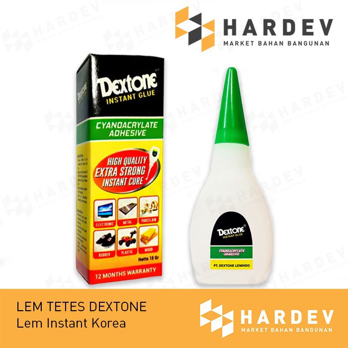 

DEXTONE Lem Korea - Lem Setan Lem Tetes Instant Glue