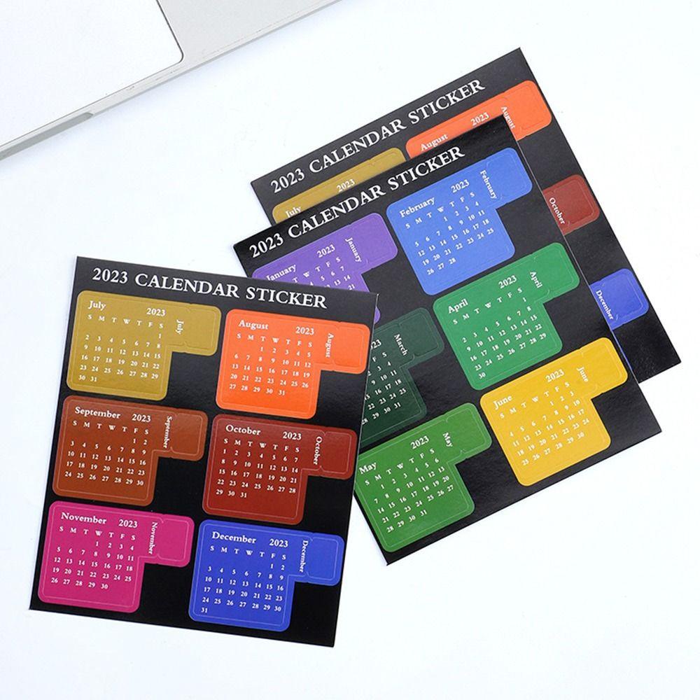 Preva 5lembar Stiker Label Kalender New Creative DIY Calendar Sticker