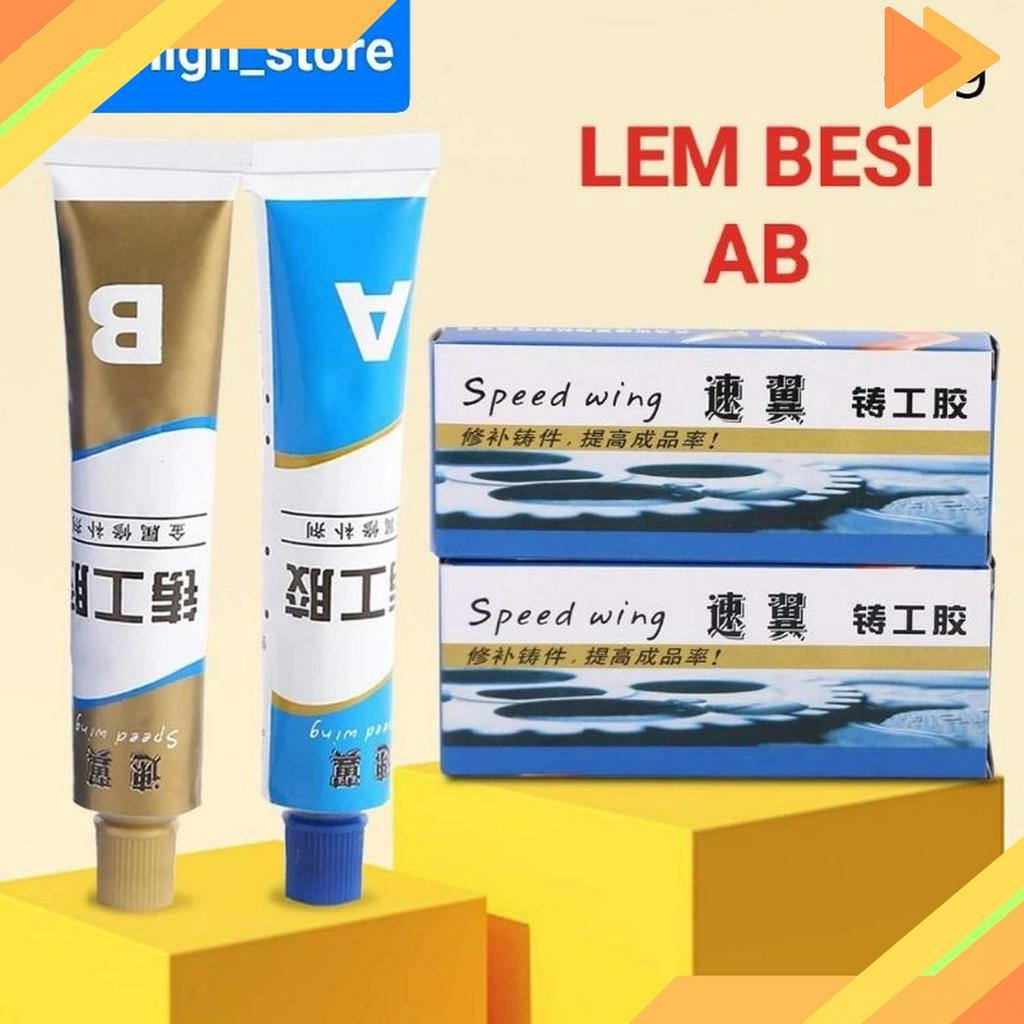 TERBAIK Lem Epoxy AB Penambal Steel Metal Radiator Lem Anti Bocor Metal