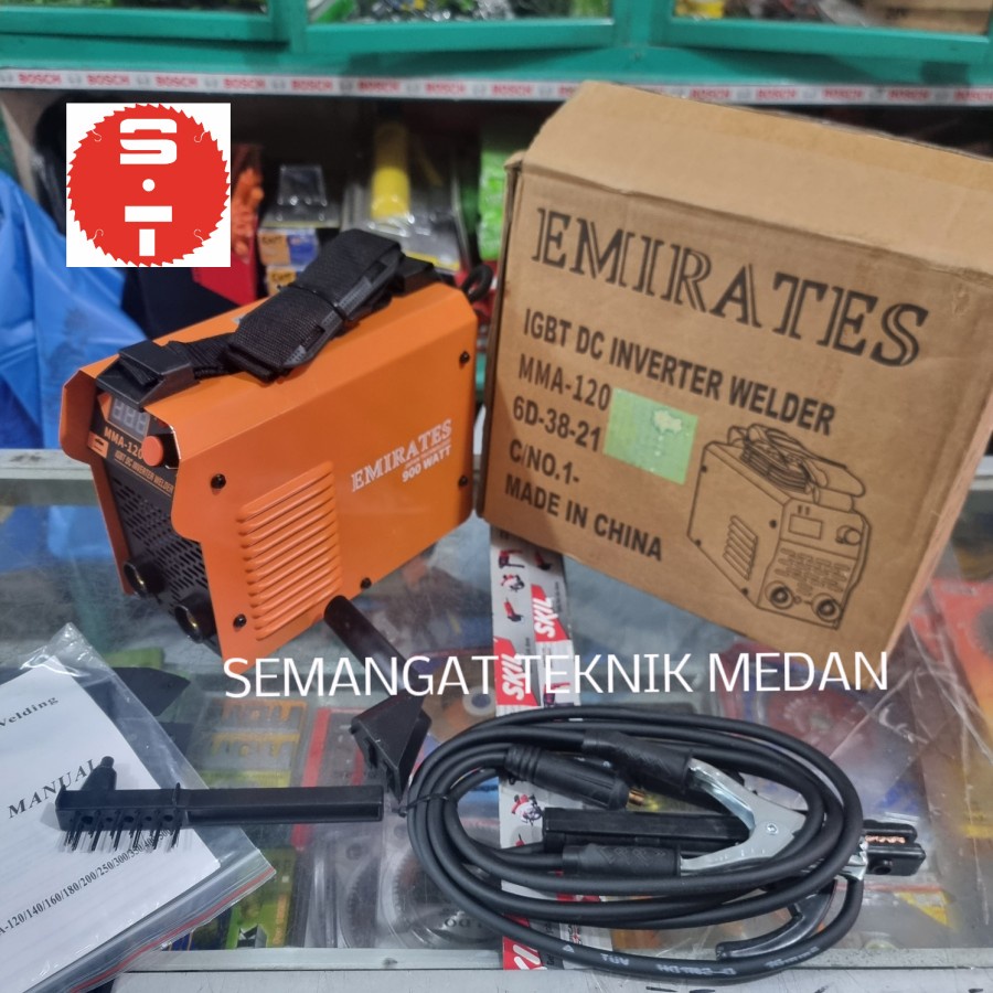 MMA120 MESIN TRAFO LAS IGBT WELDING MACHINE 900W 120A EMIRATES MMA 120