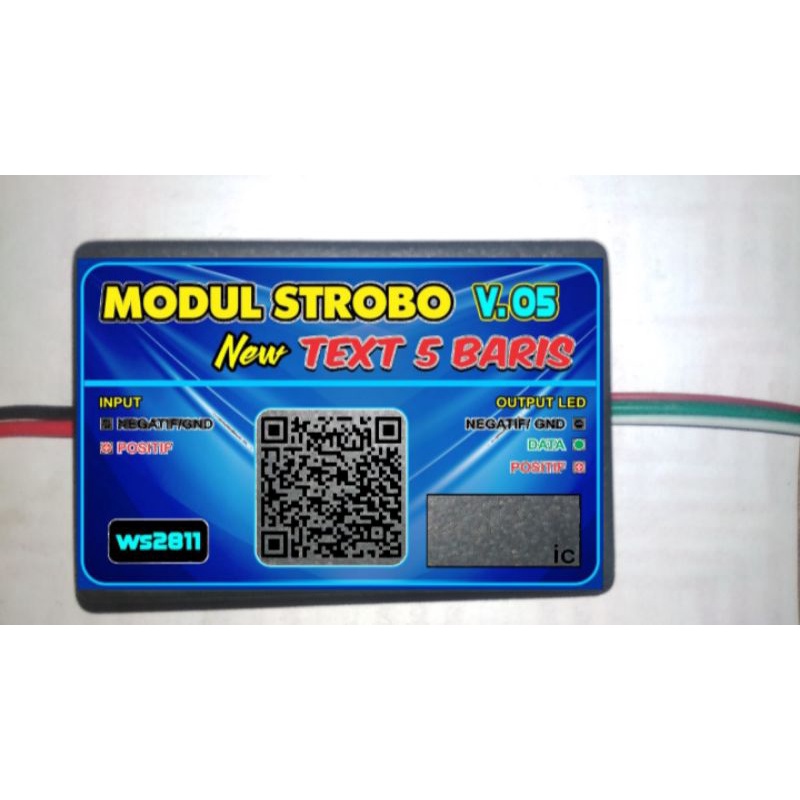 Modul Strobo Running Text 5 Baris vol.5