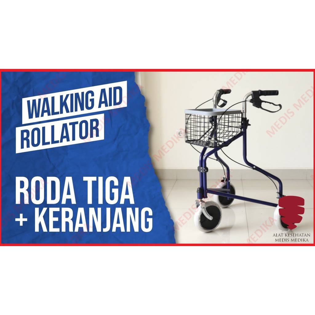 Serenity Walking Aid Rollator FS969H GEA Alat Bantu Jalan Dengan Roda