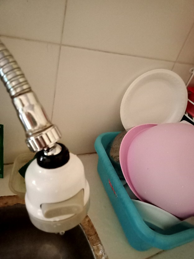 Sambungan Kran Fleksible Hemat Air Cuci Piring Shower Rotasi 360 Derajat [ 3 Mode Spray ]