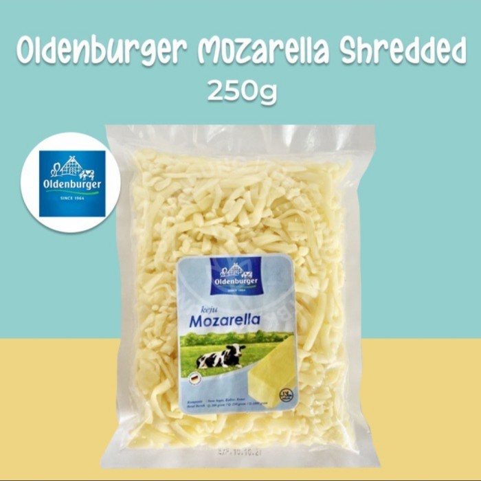 

Keju Mozarella Mozarela Parut Shredded Impor Halal 250 gr