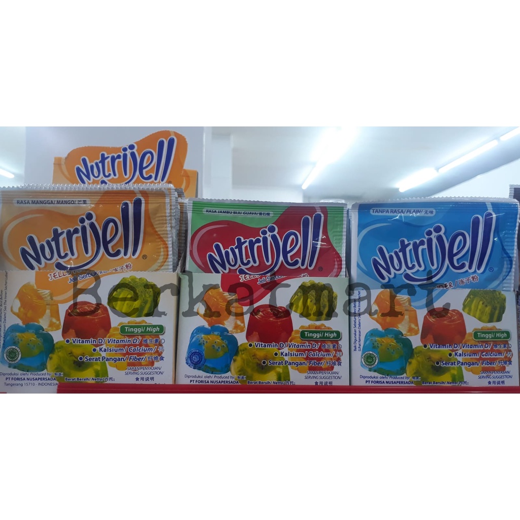 NUTRIJELL JELLY POWDER Semua Rasa 15 Gram Nutrijel Bubuk Jely MURAH