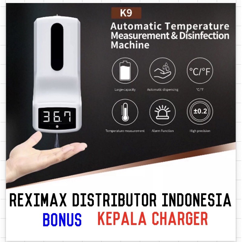 K9 Thermometer dispenser handsanytizer ori