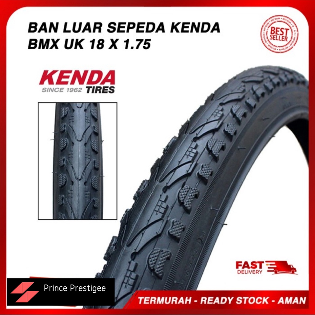 Ban Luar KENDA 18 x 1.75 / Ban Luar Sepeda 18 x 175 Sepeda Anak, BMX