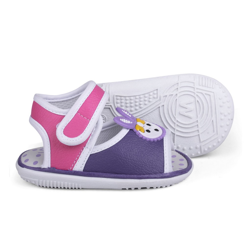 sandal anak perempuan bunyi dan ringan SLC UNGU PINK