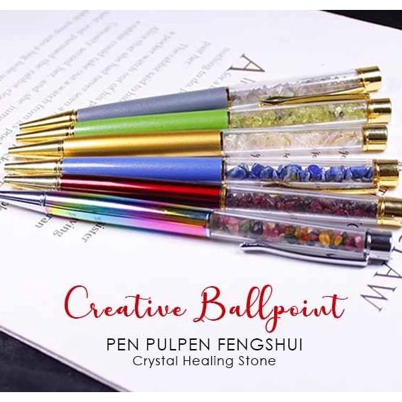 

SALE Creative Ballpoint Pen Pulpen Fengshui Crystal Healing Stone (PEN01)/PULPEN GEL/PULPEN LUCU/PULPEN 1 PACK/PENSIL WARNA/PENSIL 2B/PENGHAPUS JOYKO/PENGHAPUS LUCU/RAUTAN PENSIL PUTAR/RAUTAN ELEKTRIK/SPIDOL WARNA/SPIDOL PERMANEN/SPIDOL