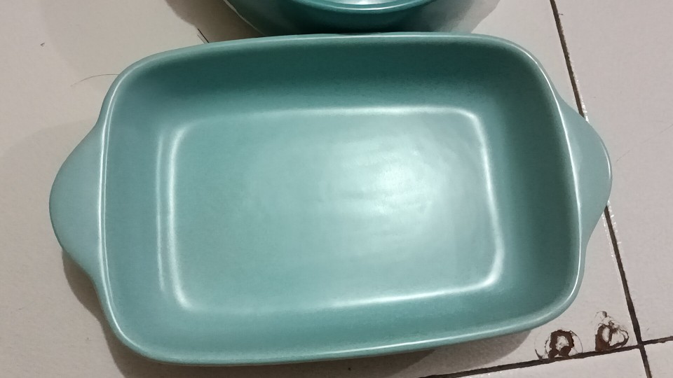 Mangkuk Keramik Binaural Model Baking Pan