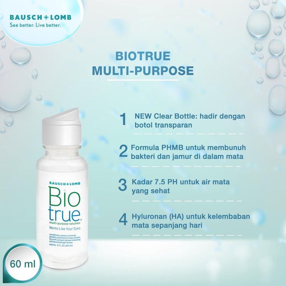 Bio True 60ml solution air softlens