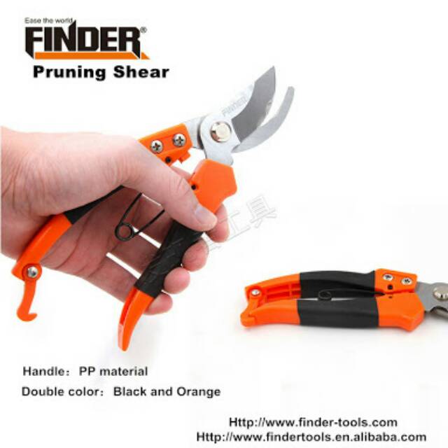 Gunting Daun Ranting Buah Bunga Tanaman Taman High Quality Pruning Shear Finder 8inch